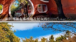 深圳观澜有哪些地方好玩的?