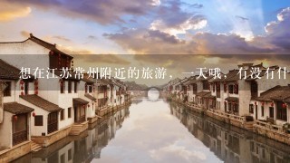 想在江苏常州附近的旅游，一天哦，有没有什么好的建议?