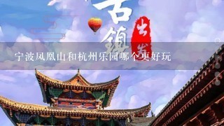 宁波凤凰山和杭州乐园哪个更好玩